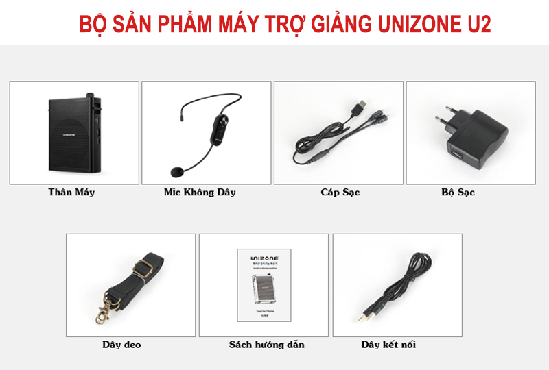 Máy trợ giảng không dây Hàn Quốc Unizone U2 2020 New