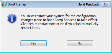 Boot Camp Restart Boot Camp Restart