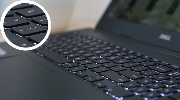 Bàn phím dạng chiclet cùng đèn nền Dell Inspiron 15 5547 backlit chiclet keyboard