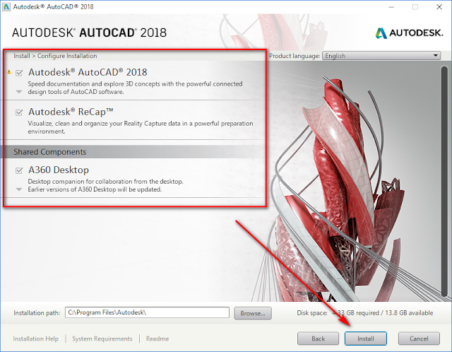 Hướng dẫn cài đặt Autodesk AutoCAD 2018