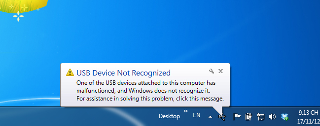 Khắc phục lỗi không nhận USB ở Laptop