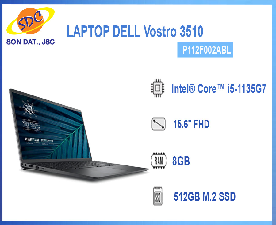 Sơn Đạt.,JSC phân phối chính hãng Dell Vostro 3510 P112F002ABL 