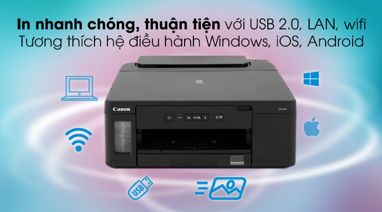 Máy in phun Canon Pixma GM2070 phân phối chính hãng bởi Sơn Đạt.,JSC