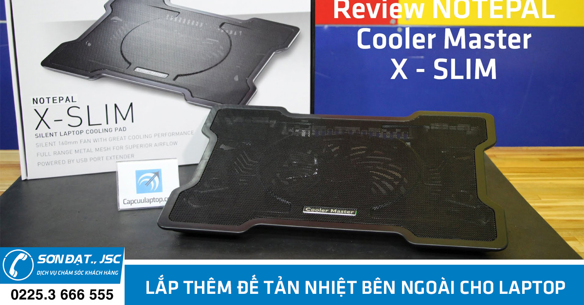 lắp đế tản nhiệt cho laptop