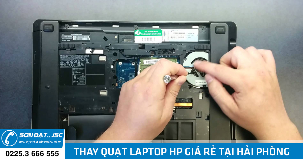 thay quạt laptop hp chính hãng giá rẻ
