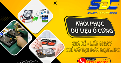 Ở đâu khôi phục dữ liệu ổ cứng chuyên nghiệp, uy tín Hải Phòng?