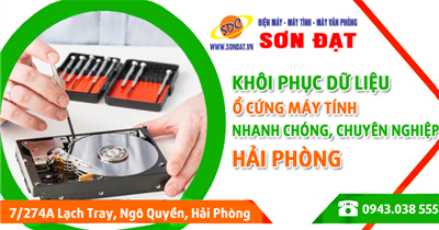 Khôi phục dữ liệu ổ cứng máy tính nhanh chóng, chuyên nghiệp Hải Phòng
