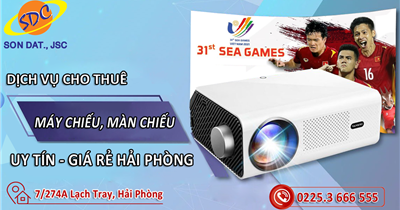 Dịch vụ cho thuê máy chiếu, màn chiếu xem đá bóng uy tín, giá rẻ Hải Phòng