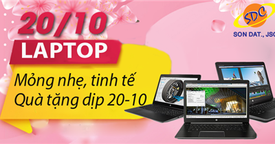 Laptop có thiết kế mỏng nhẹ, tinh tế là quà tặng ý nghĩa cho chị em trong dịp 20-10