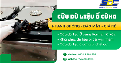 Địa chỉ chuyên khôi phục dữ liệu ổ cứng lấy ngay, uy tín số 1 Hải Phòng