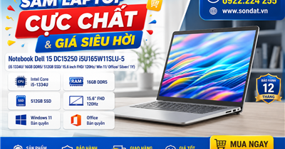 Đánh Giá Chi Tiết Laptop Notebook Dell 15 DC15250: Hiệu Năng Mạnh Mẽ, Màn Hình 120Hz Đỉnh Cao