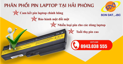 Địa chỉ phân phối pin laptop chính hãng, giá rẻ nhất Hải Phòng