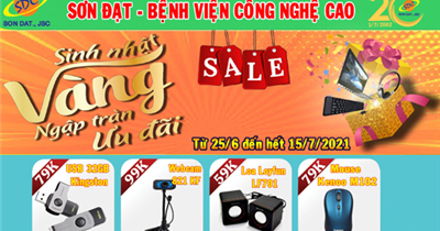 Sinh Nhật Vàng - Ngập Tràn Ưu Đãi Cho Tất Cả Khách Hàng Của Bệnh Viện Máy Tính Sơn Đạt