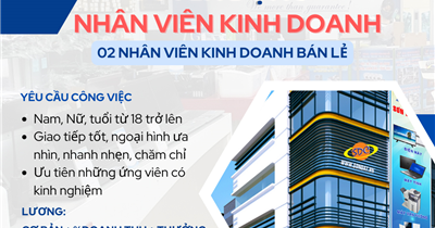 Sơn Đạt.,JSC tuyển dụng nhân viên kinh doanh bán lẻ 2024