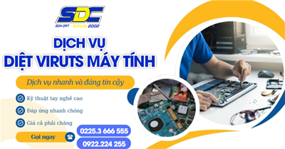 Dịch vụ diệt viruts máy tính chuyên nghiệp, uy tín số 1 Hải Phòng