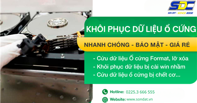 Dịch vụ khôi phục dữ liệu ổ cứng nhanh chóng, chuyên nghiệp Hải Phòng