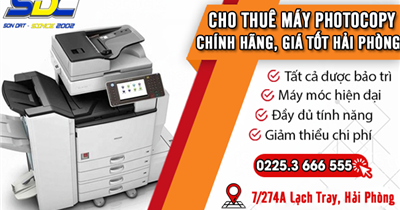 Báo giá dịch vụ cho thuê máy photocopy chi tiết, uy tín tại Hải Phòng