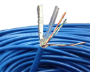 Dây mạng Wincap Cat 6E UTP VN23-23A WG  lõi chữ thập màu trắng vỏ PVC Xanh ( thùng đỏ đen)