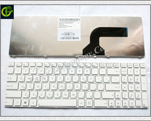 Keyboard Asus X52 X53 K5 G60 G72 G73 UL50 X64 X66 X72 U50 N60 N61 N73 cáp cong trắng