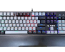 Keyboard PC Gnet GK 312 led 7 màu full size 104 phím có kê tay (phím cơ)