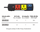 Ổ cắm lioa 4 lỗ 5 mét