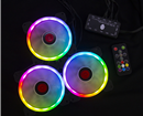 Set 3 Fan CoolMoon (Coolman) Sunshine RGB + Hub + điều khiển