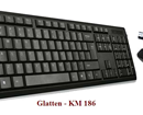 Bộ chuột bàn phím không dây Glatten KM-186
