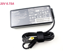 Adapter Laptop Lenovo 20V - 6.75A chân vuông (ZIN)