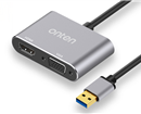 Adapter chuyển đổi USB 3.0 ra 2 cổng VGA + HDMI ONTEN OTN 5201B