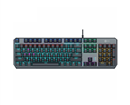 Bàn phím cơ Lecoo Blue Switch GK301 - RGB, USB, màu đen, mặt kim loại