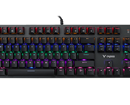 Bàn phím cơ có dây Rapoo V500SE Rainbow Gaming blue Switch (Đen)