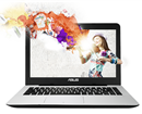 Notebook SE Asus X455 (Core i3 5005U,DDram 4Gb, ssd 128gb, 14.0"+ Adapter
