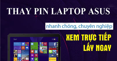 Thay pin laptop Asus K501L chính hãng, lấy ngay tại Bệnh viện máy tính Sơn Đạt
