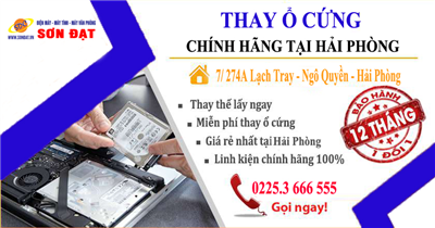 Thay ổ cứng laptop Lenovo Ideapad 310 uy tín giá rẻ tại Hải Phòng