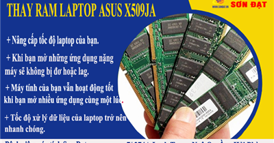 Thay ram Laptop Asus X509JA giá rẻ, chính hãng, bảo hành tốt tại Máy tính Hải Phòng